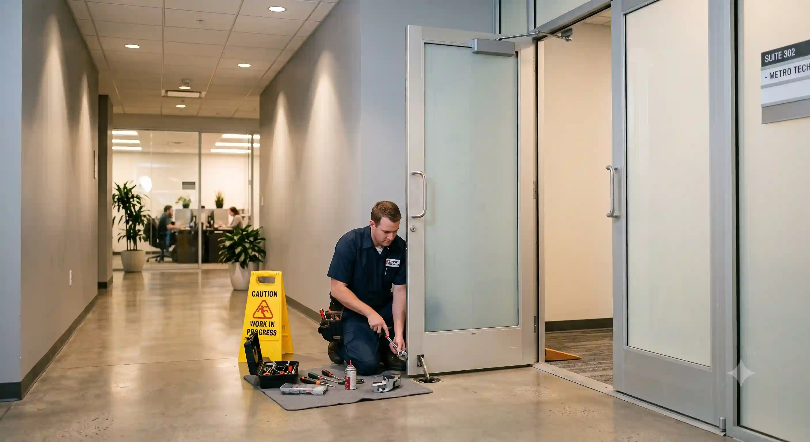 Commercial door repairs and maintenance service